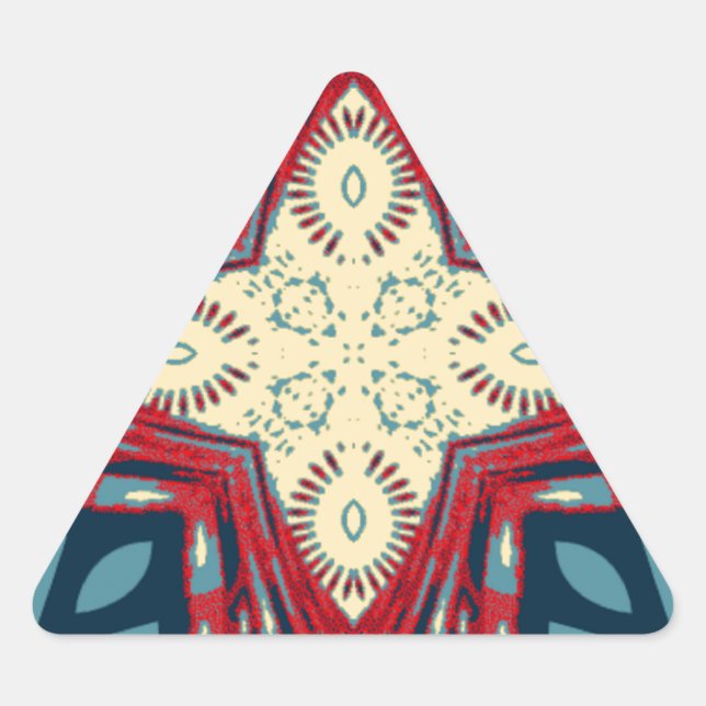 Sticker Triangulaire Hakuna Matata Texte Hope Art Abstrait Design d'imp (Devant)