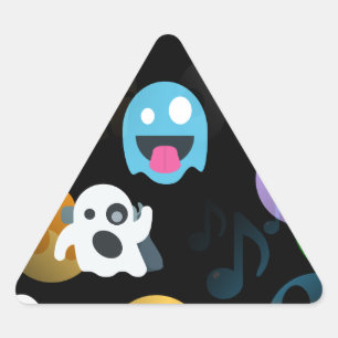 Sticker Triangulaire halloween emojis