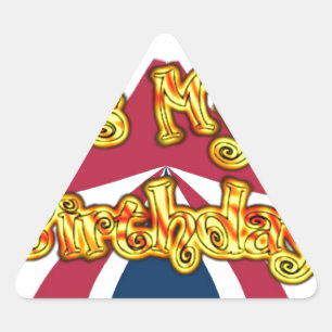 Sticker Triangulaire Head UP Hakuna Matata Aujourd'hui est mon annivers