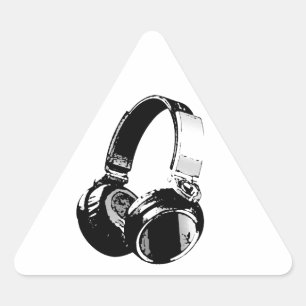 Sticker Triangulaire Headphone