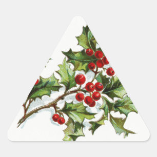 Sticker Triangulaire HollyBerries20150801