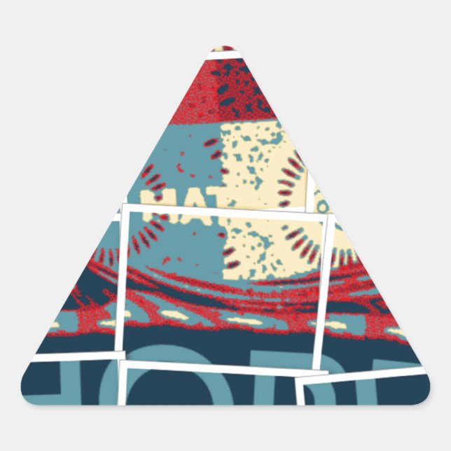 Sticker Triangulaire Hope Be The Miracle Beautively Inspirational (Devant)