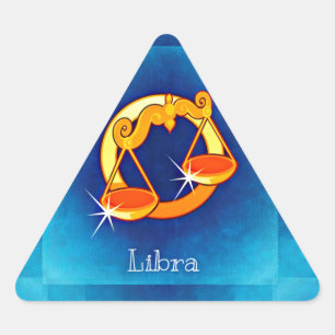 Sticker Triangulaire horoscope de libra