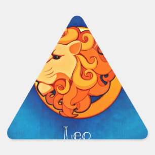 Sticker Triangulaire horoscope leo