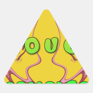 Sticker Triangulaire I love Jamaica