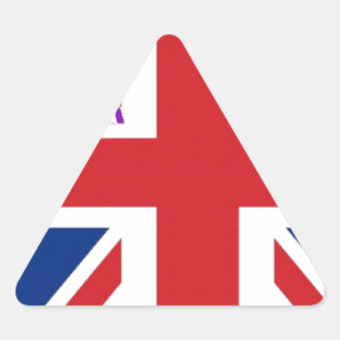 Sticker Triangulaire I Love UK Art Print