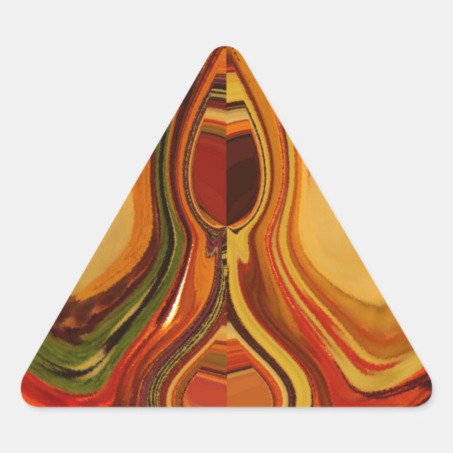 Sticker Triangulaire Impression Abstraite de l'art de la rotation de la (Devant)