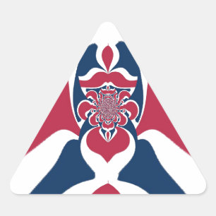 Sticker Triangulaire Impression Abstraite E.T.