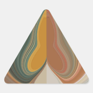 Sticker Triangulaire Impression d'art Abstrait rétroactif