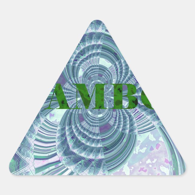 Sticker Triangulaire Impression d'art Aurora Matata (Devant)