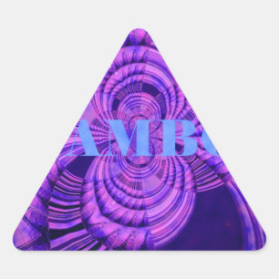 Sticker Triangulaire Impression d'art Cosmic Hakuna