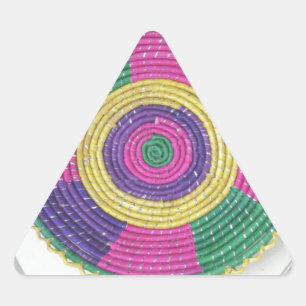 Sticker Triangulaire Imprimer Tournage Tissé