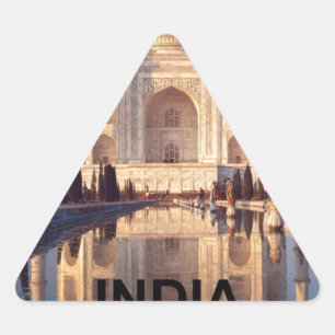 Sticker Triangulaire Inde Taj-mahal angie