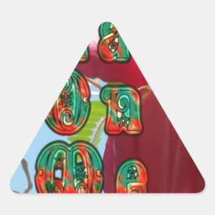 Sticker Triangulaire Inspiration Lean On Me Floral Skyward Art Imprimer