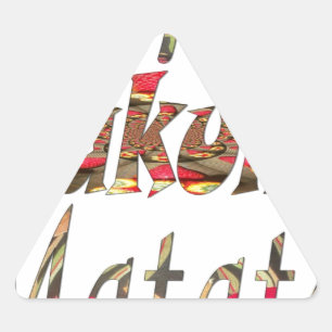 Sticker Triangulaire Jambo Hakuna Matata Art Vintage africain Imprimer