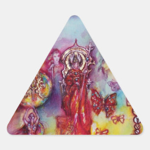 STICKER TRIANGULAIRE JARDIN DES OMBRES PERDUES, DES FAERY ET DES PAPILL