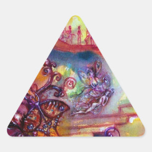 STICKER TRIANGULAIRE JARDIN DES OMBRES PERDUES / ESCALIERS MYSTIQUES