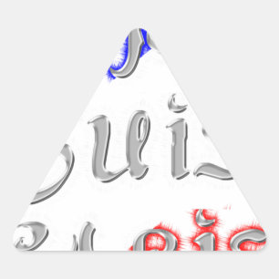 Sticker Triangulaire Je Suis Paris I Love Paris Texte Art Imprimer