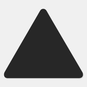 Sticker Triangulaire Jet Black Design - personnaliser avec texte, photo