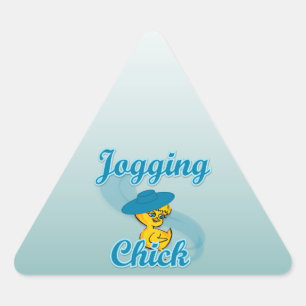 Sticker Triangulaire Jogging Chick #3