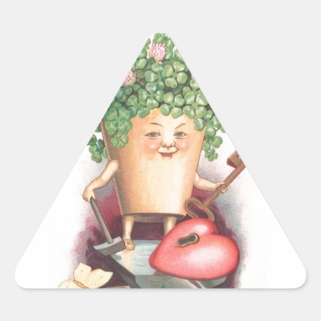 Sticker Triangulaire Jour de Saint Patrick (Devant)