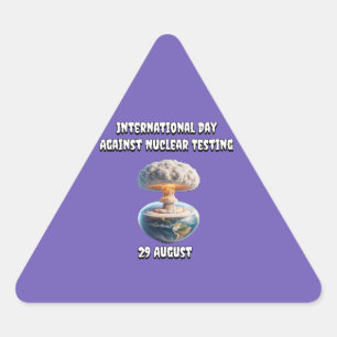 Sticker Triangulaire Journée internationale contre les essais nucléaire