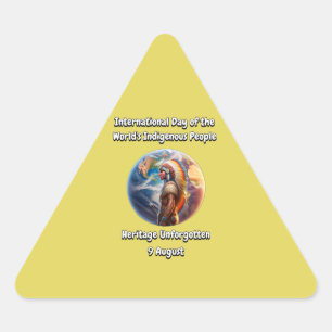 Sticker Triangulaire Journée internationale des peuples autochtones