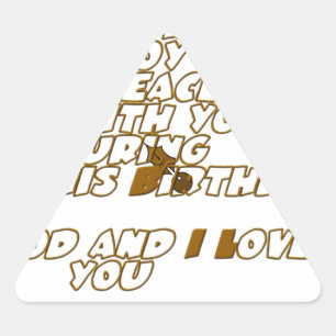 Sticker Triangulaire Joyeux anniversaire