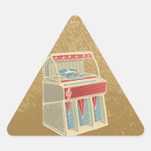 Sticker Triangulaire Juke-box (Devant)