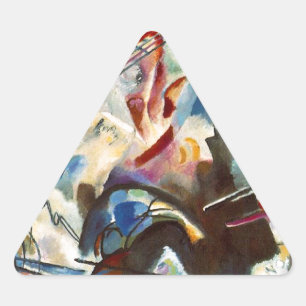 Sticker Triangulaire Kandinsky Composition VI Peinture Abstraite