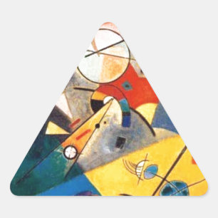 Sticker Triangulaire Kandinsky Harmonie calme Art Abstrait