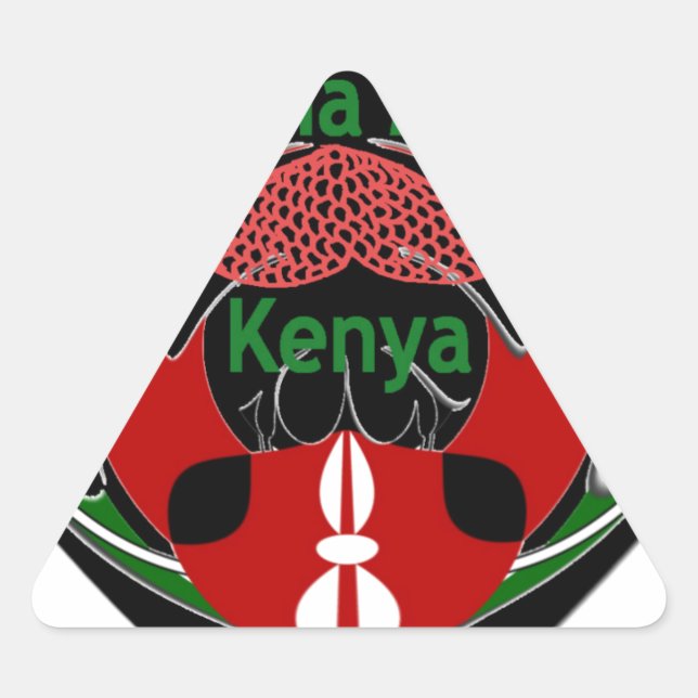 Sticker Triangulaire Kenya (Devant)