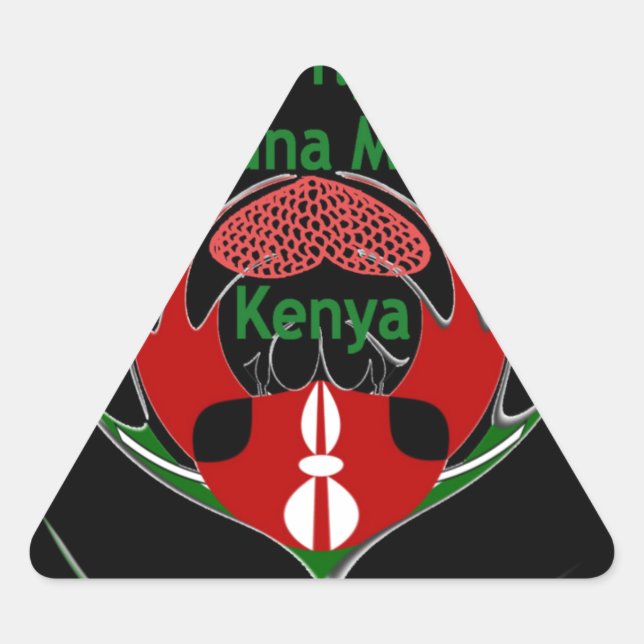 Sticker Triangulaire Kenya Raha Hakuna Matata.jpg (Devant)