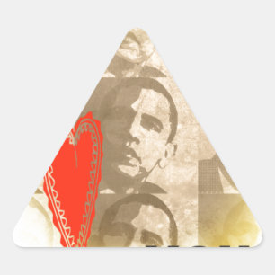 Sticker Triangulaire Kenya We Lovely You Perspective Art Design