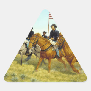 Sticker Triangulaire La bataille de Prairie Dog Creek par Ralph Heinz