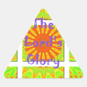 Sticker Triangulaire La Géométrie glorieuse du Seigneur : Joueuse et cr