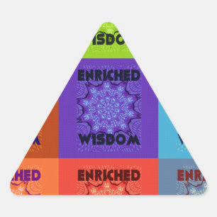 Sticker Triangulaire La sagesse de Hakuna Matata enrichie