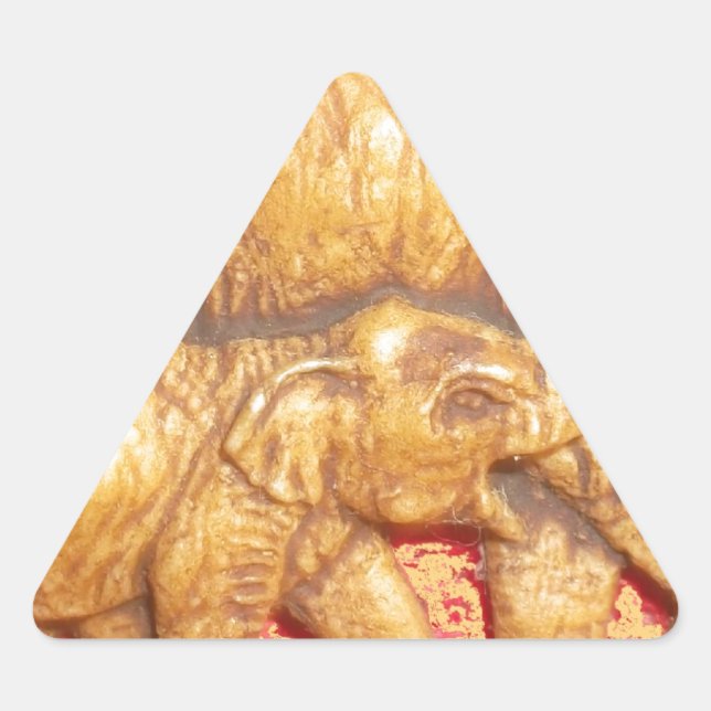 Sticker Triangulaire Le coeur du troupeau : Portrait de famille des élé (Devant)