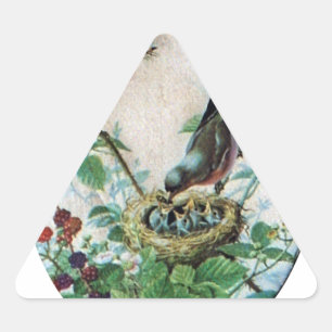 Sticker Triangulaire Les coeurs affamés : Mama's got food!. Viens À Mam
