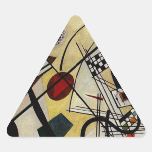 Sticker Triangulaire Ligne ininterrompue Kandinsky Transverse
