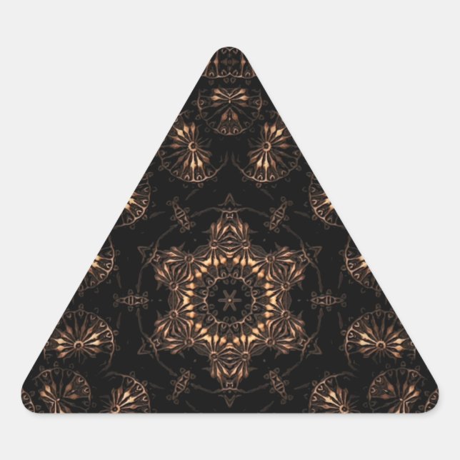 Sticker Triangulaire Mandala de l'âge de bronze (Devant)