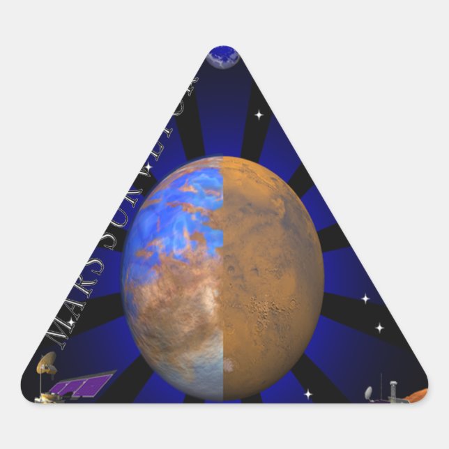 Sticker Triangulaire Mars Surveyor '98 (Devant)