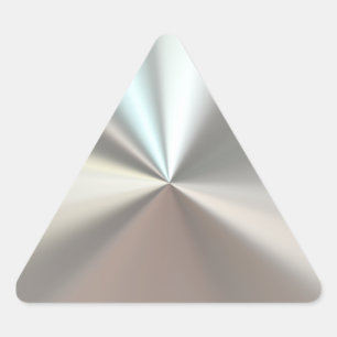 Sticker Triangulaire Metal d'artistic silver