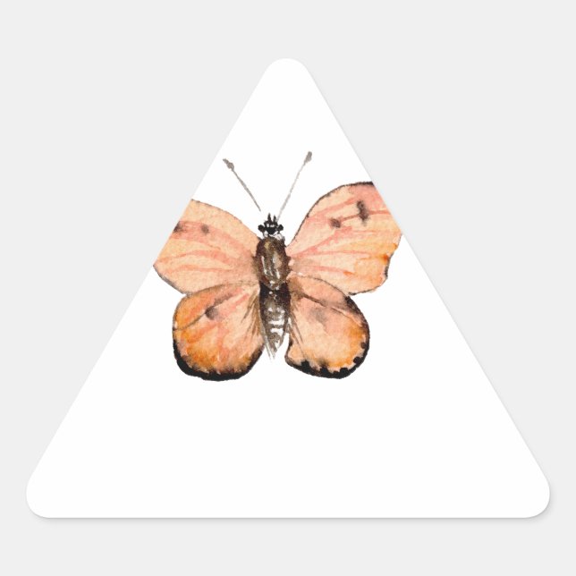 Sticker Triangulaire Motif papillon (Devant)