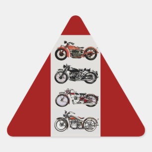 Sticker Triangulaire MOTOCYCLES vintages