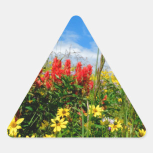 Sticker Triangulaire Mt. Fleur sauvage