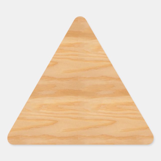 Sticker Triangulaire Nature Bois Blanc Modèle Design élégant tendance (Devant)