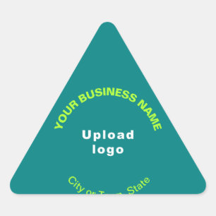 Sticker Triangulaire Nom de l'entreprise, logo et emplacement sur Turqu