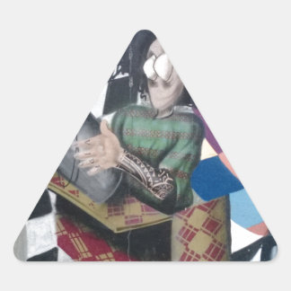 Sticker Triangulaire Œuvre d'art graffiti abstrait