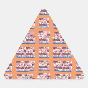 Sticker Triangulaire Oeuvre d'art unique et élégante pour tous les âges